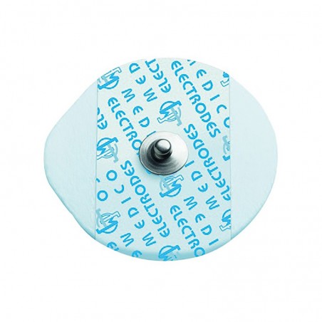 Electrodes a pression support mousse ronde 5 cm