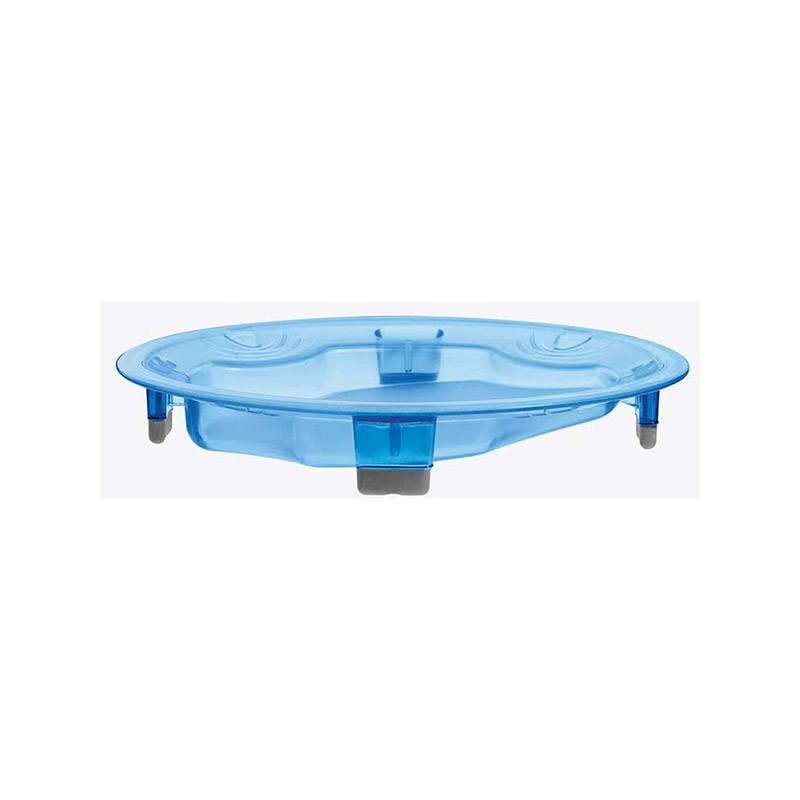 Assiette antidérapante bleue Assiette antidérapante bleue