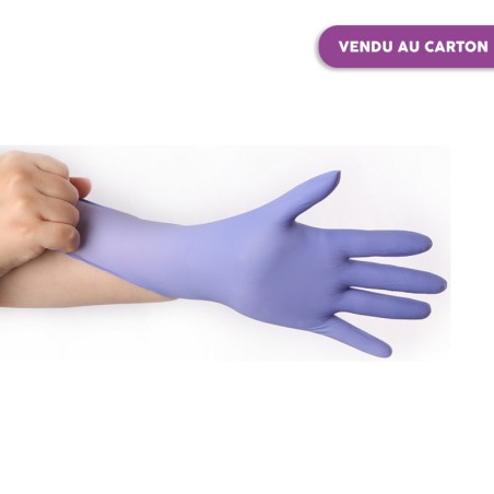 Gants examen Nitrile non-poudrés
