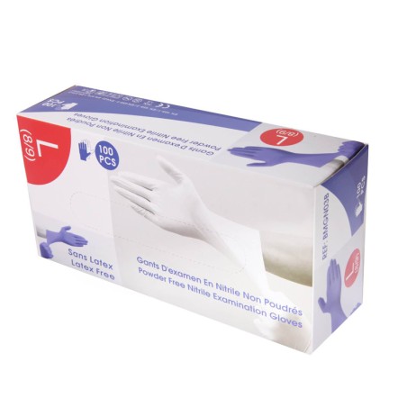 Gants examen Nitrile non-poudrés